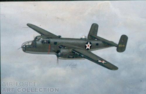 NORTH AMERICAN B-25B FLOWN BY LT COL JAMES H DOOLITTLE - TOKYO RAID - 18 APRIL 1942